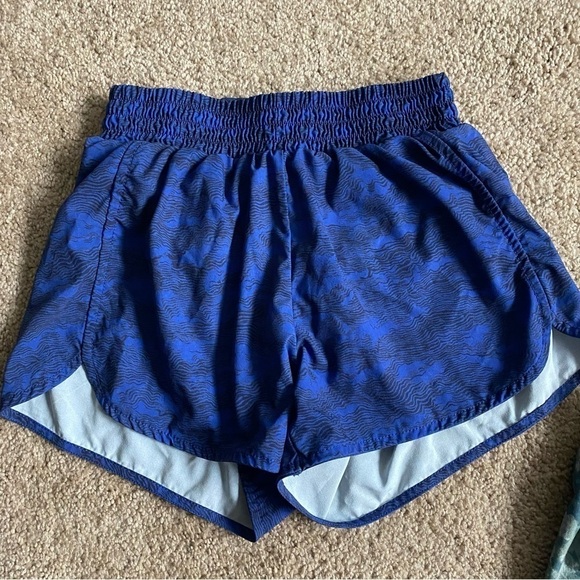 Zella | Girl's Bundle of Two Workout Athletic Shorts Size L 10/12 Blue/eGreen - Picture 3 of 5